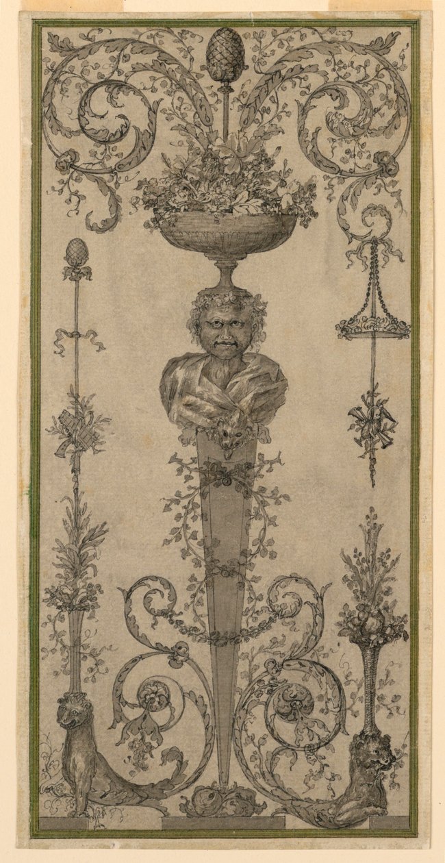 Design Arabesque pour un Panneau - Unknown artist