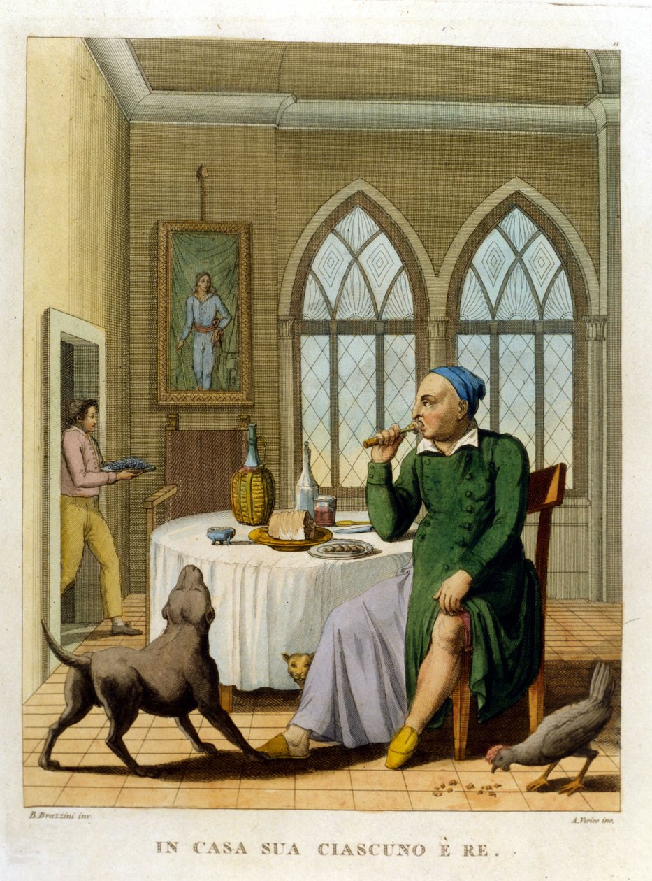 « Chez soi, chacun est roi. » Illustration d