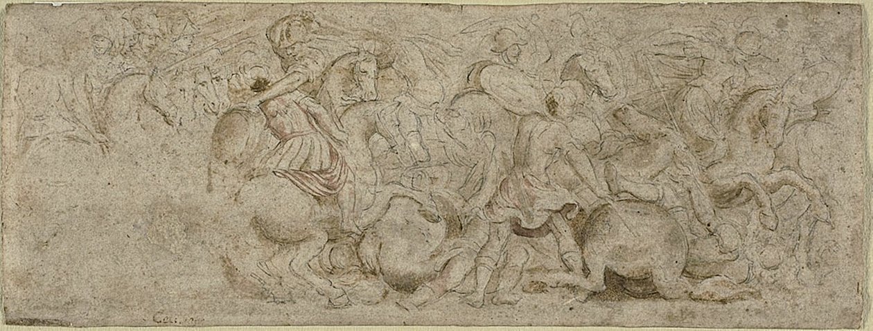 Scène de bataille - Unknown artist