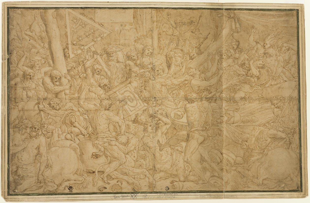 Bataille des Lapithes et des Centaures - Unknown artist