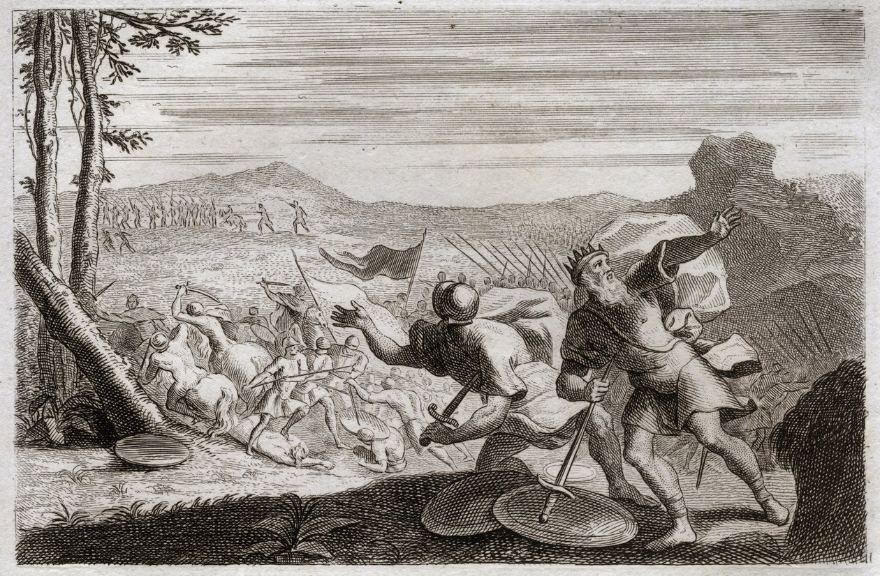 Bible de Royaumont, Ancien Testament : Défaite de Saül. L