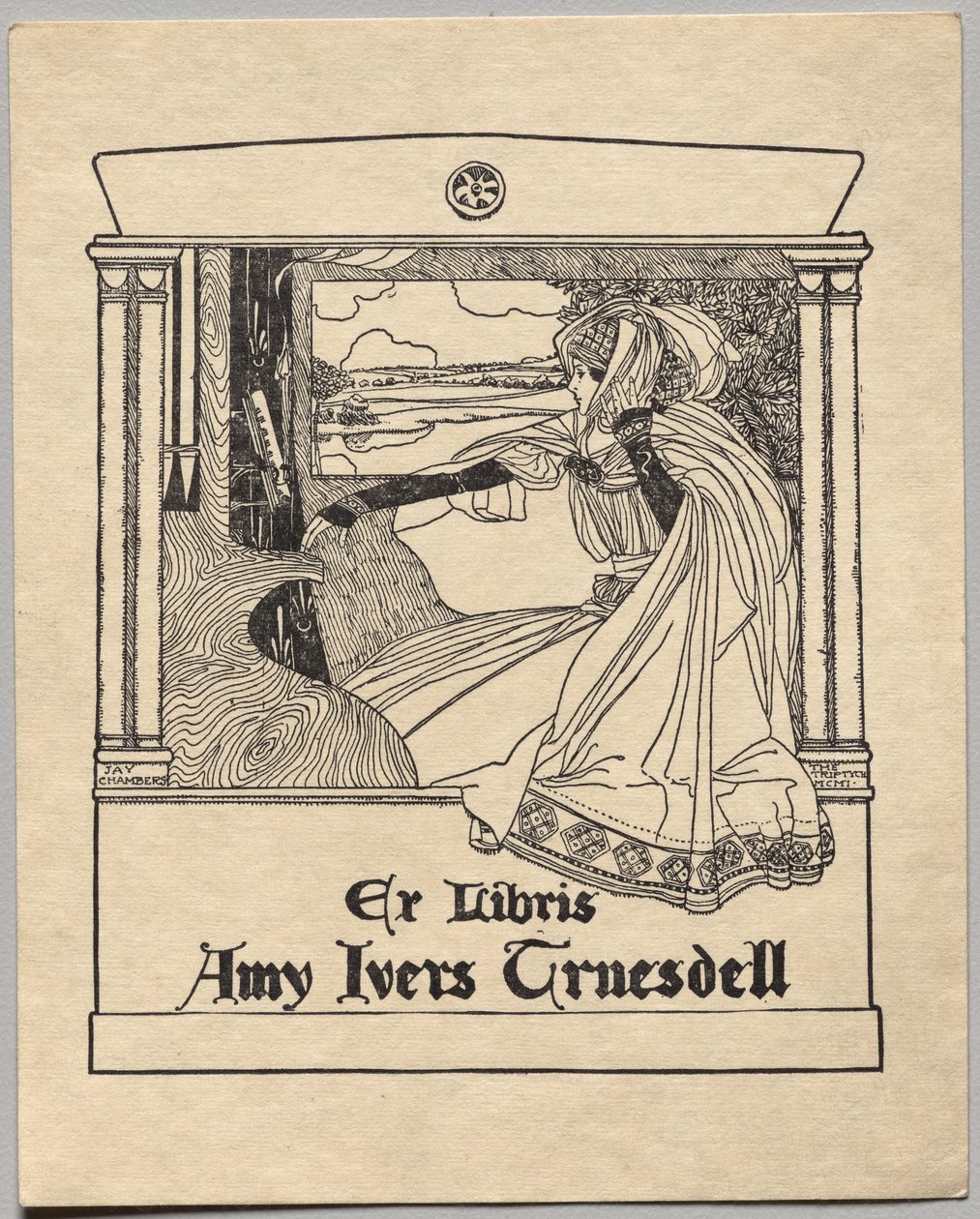 Ex-libris : Amy Ivers Truesdell - Unknown artist