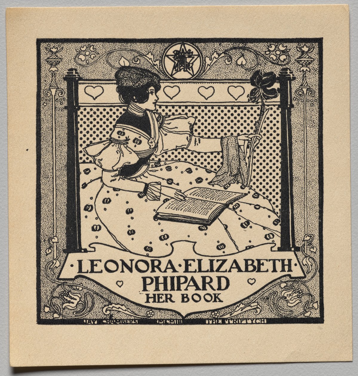 Ex-libris : Leonora Elizabeth Phipard - Unknown artist