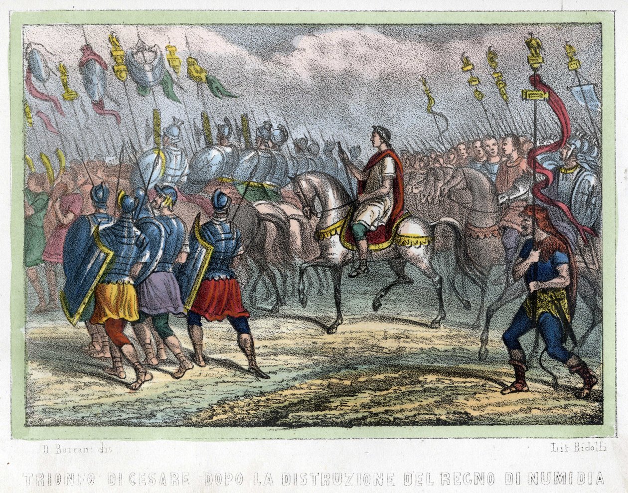 Troupe de César après la destruction du Royaume de Numidie - dans "L