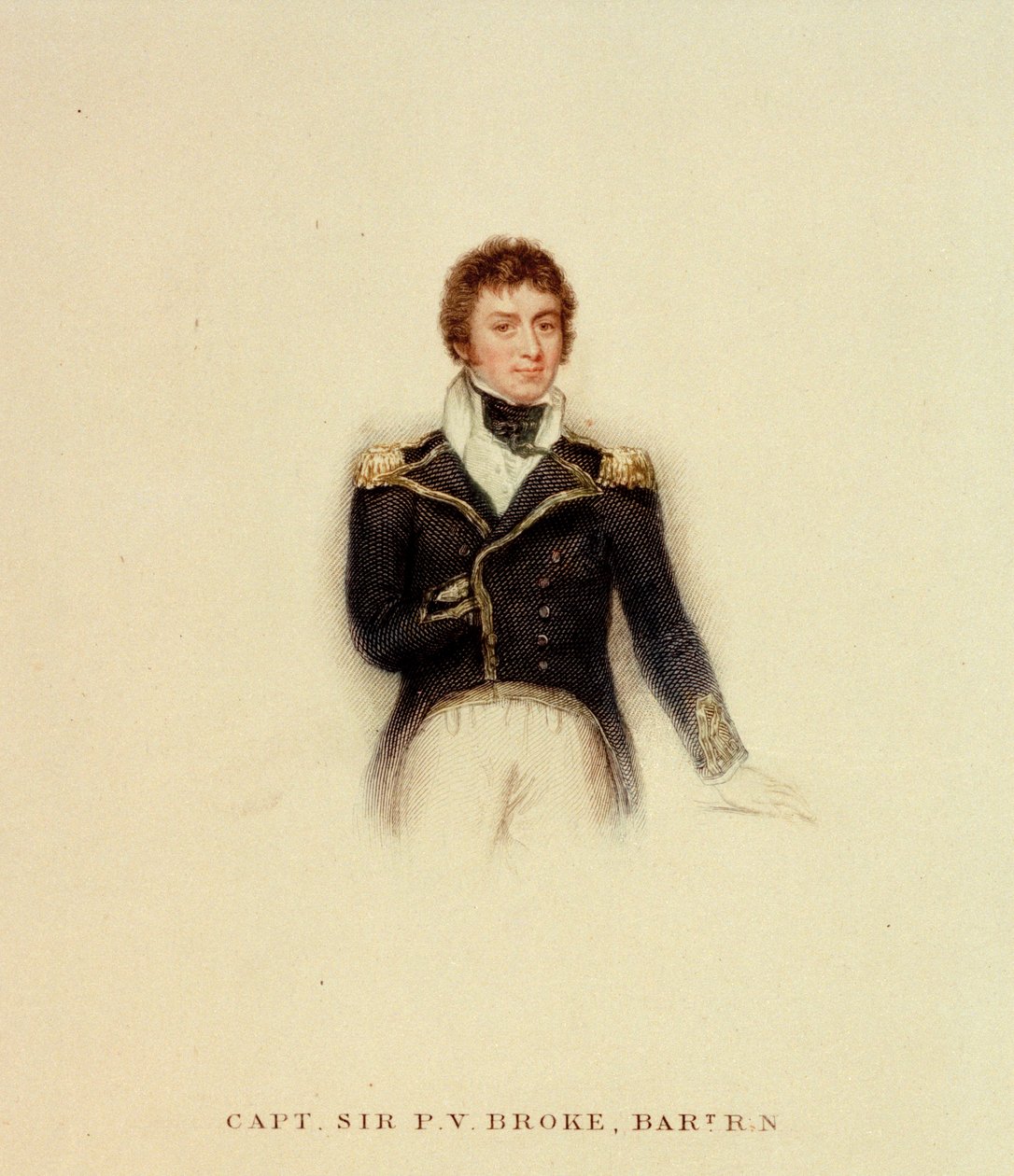 Capitaine P.V. Broke, Royal Navy, début du 19ème siècle - Unknown artist