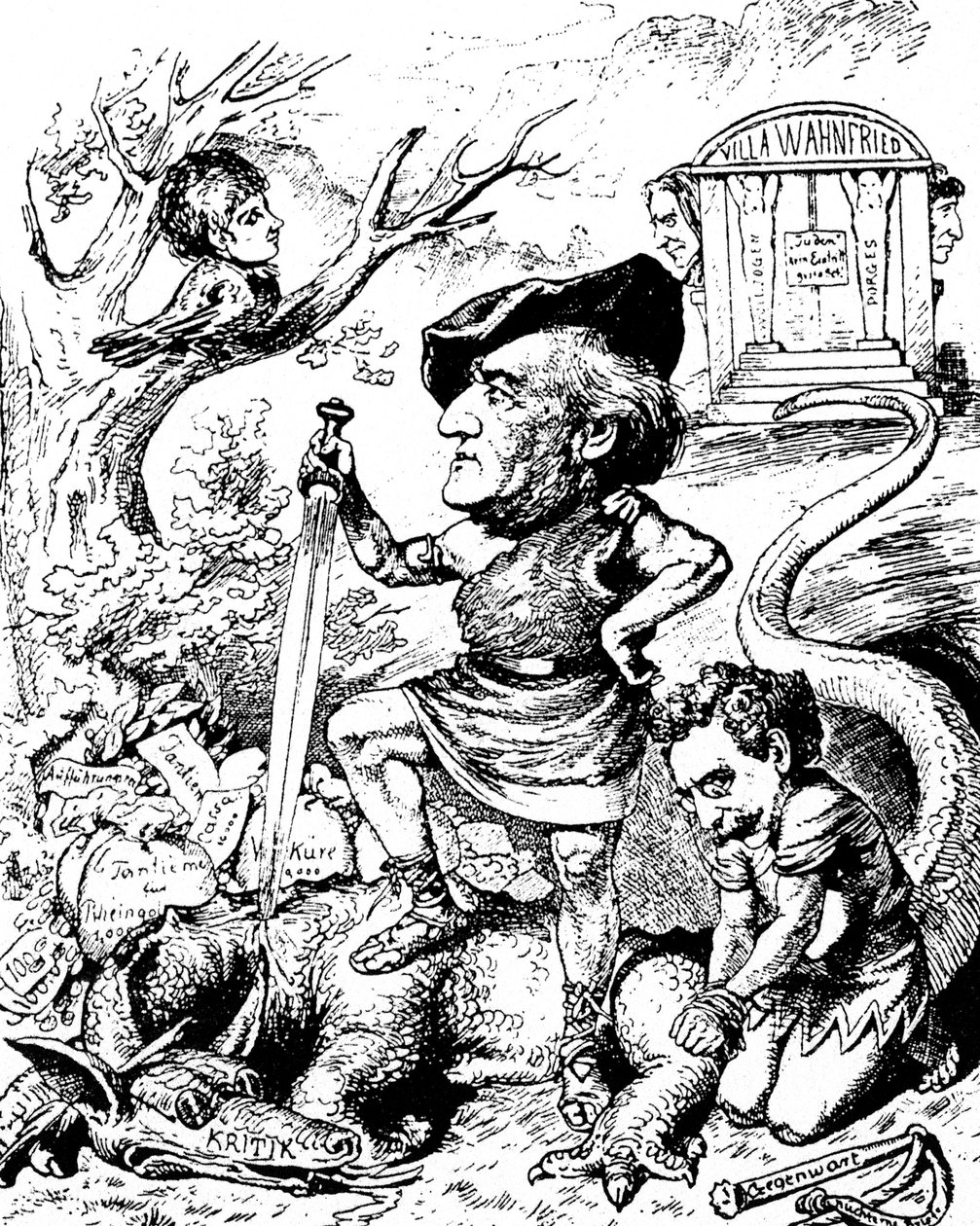 Caricature de Richard Wagner - Unknown artist