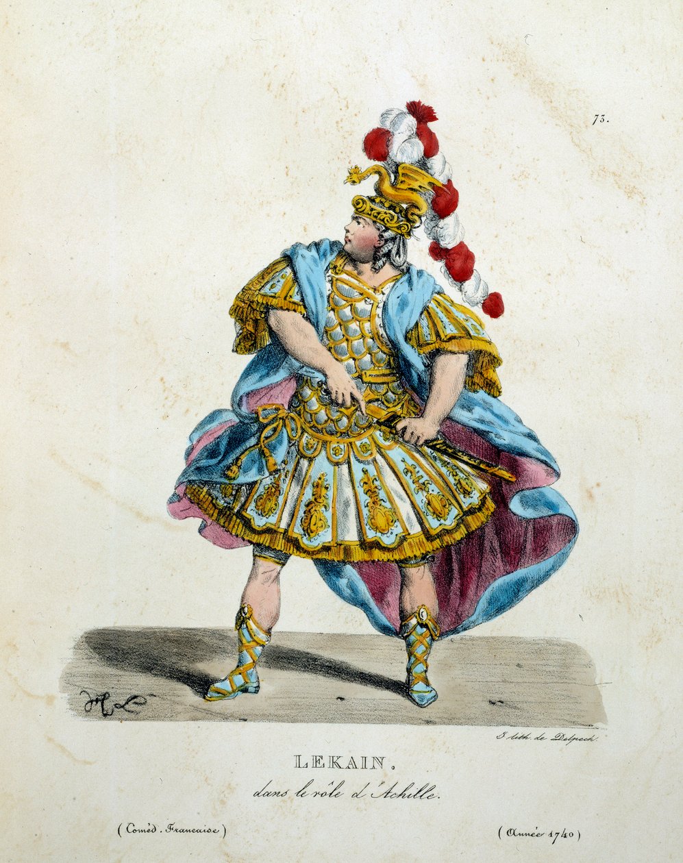 Costume par Lekain (Henri Louis Cain) dans le rôle d