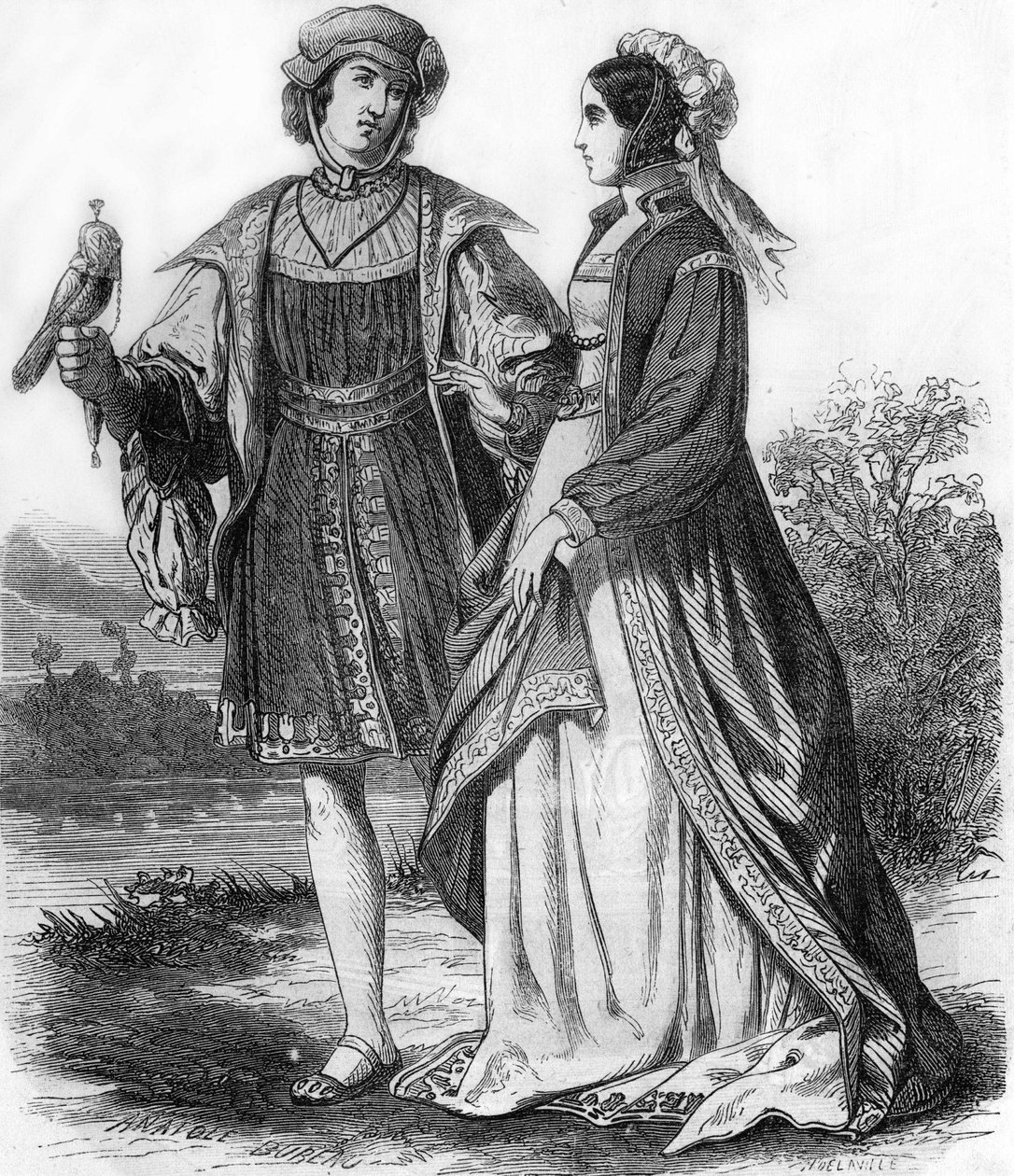 Costumes de la fin du 15e siècle - Unknown artist