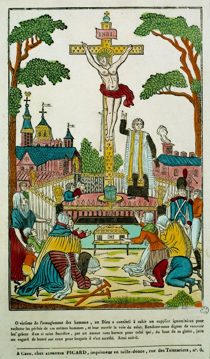 Crucifixion Gravure du 19ème siècle - Unknown artist