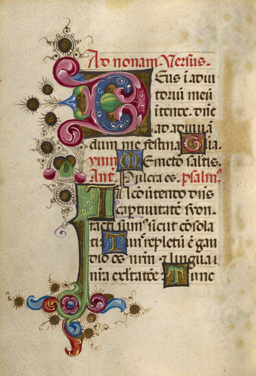 Initiale décorée D ; Initiale décorée I - Unknown artist