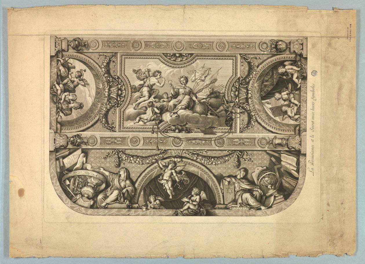 Décorations par Lebrun et Mignard au Palais de Versailles - Unknown artist