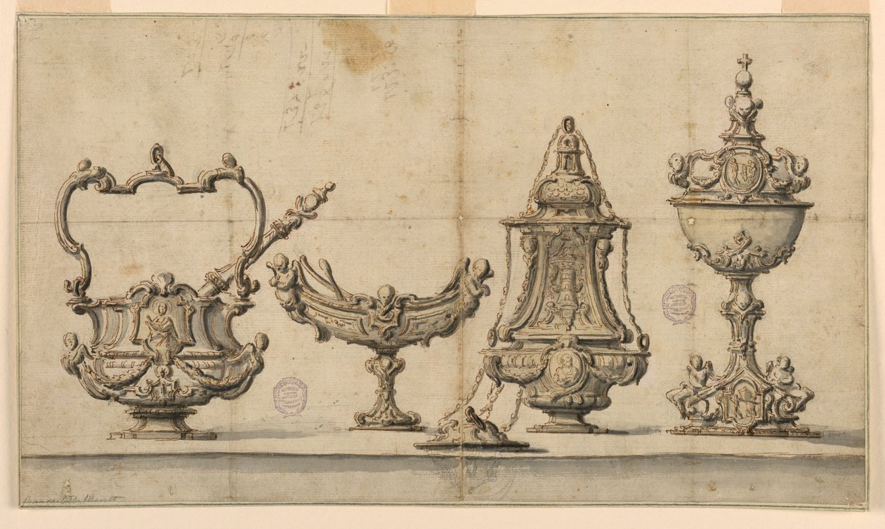 Design pour des ustensiles ecclésiastiques - Unknown artist