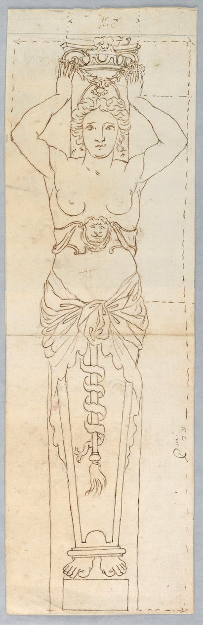 Design pour une cariatide - Unknown artist