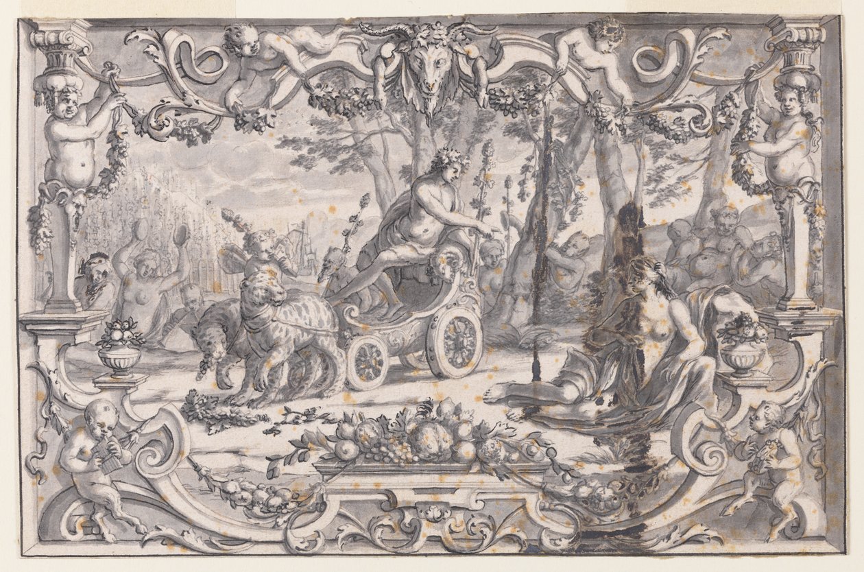 Projet de tapisserie : Bacchus et Ariane - Unknown artist