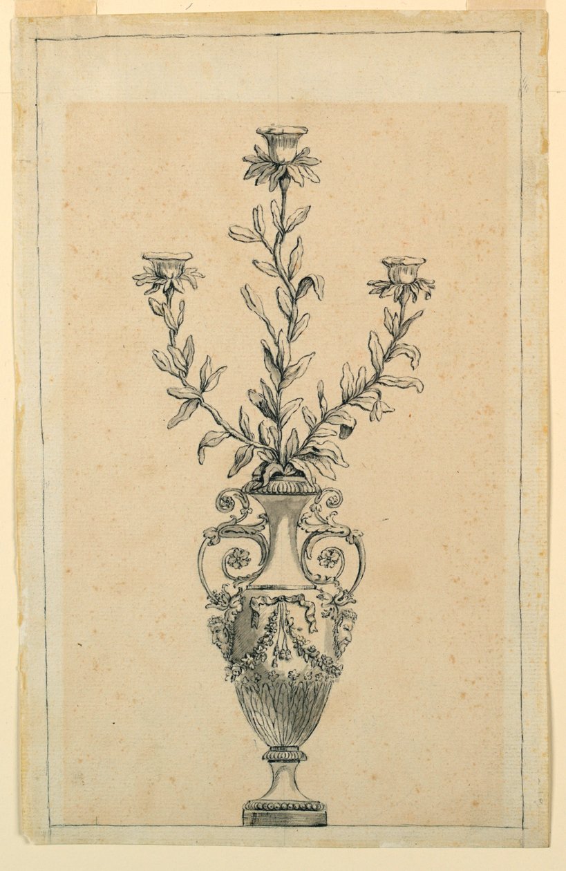 Conception pour un candélabre - Unknown artist