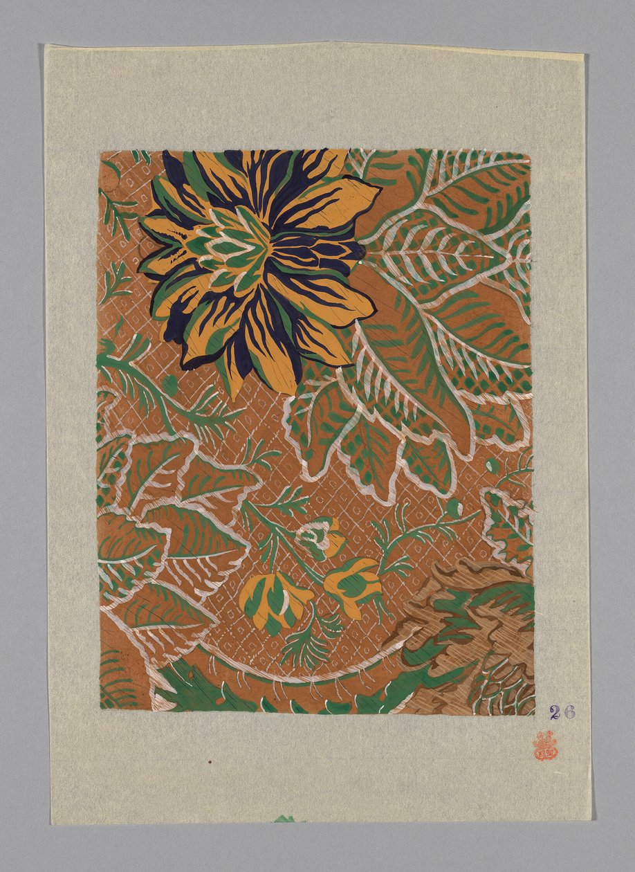 Design sur papier - Unknown artist