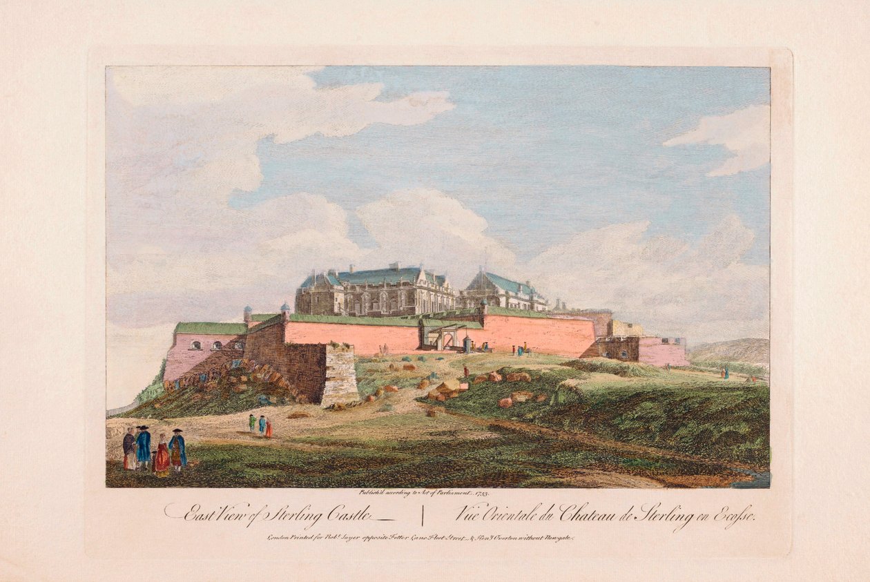 Vue est du château de Stirling, Écosse - Unknown artist