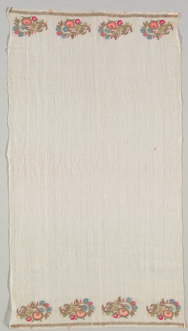 Serviette brodée (Peshkir) - Unknown artist