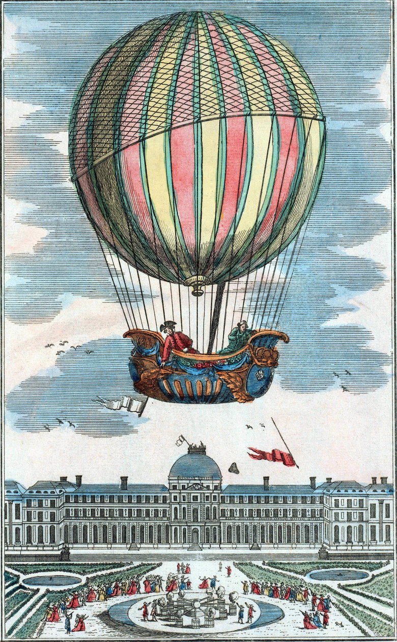 Expérience du globe aérostatique de M. Charles et Robert au Jardin des Tuileries le 1er décembre 1783 - Unknown artist
