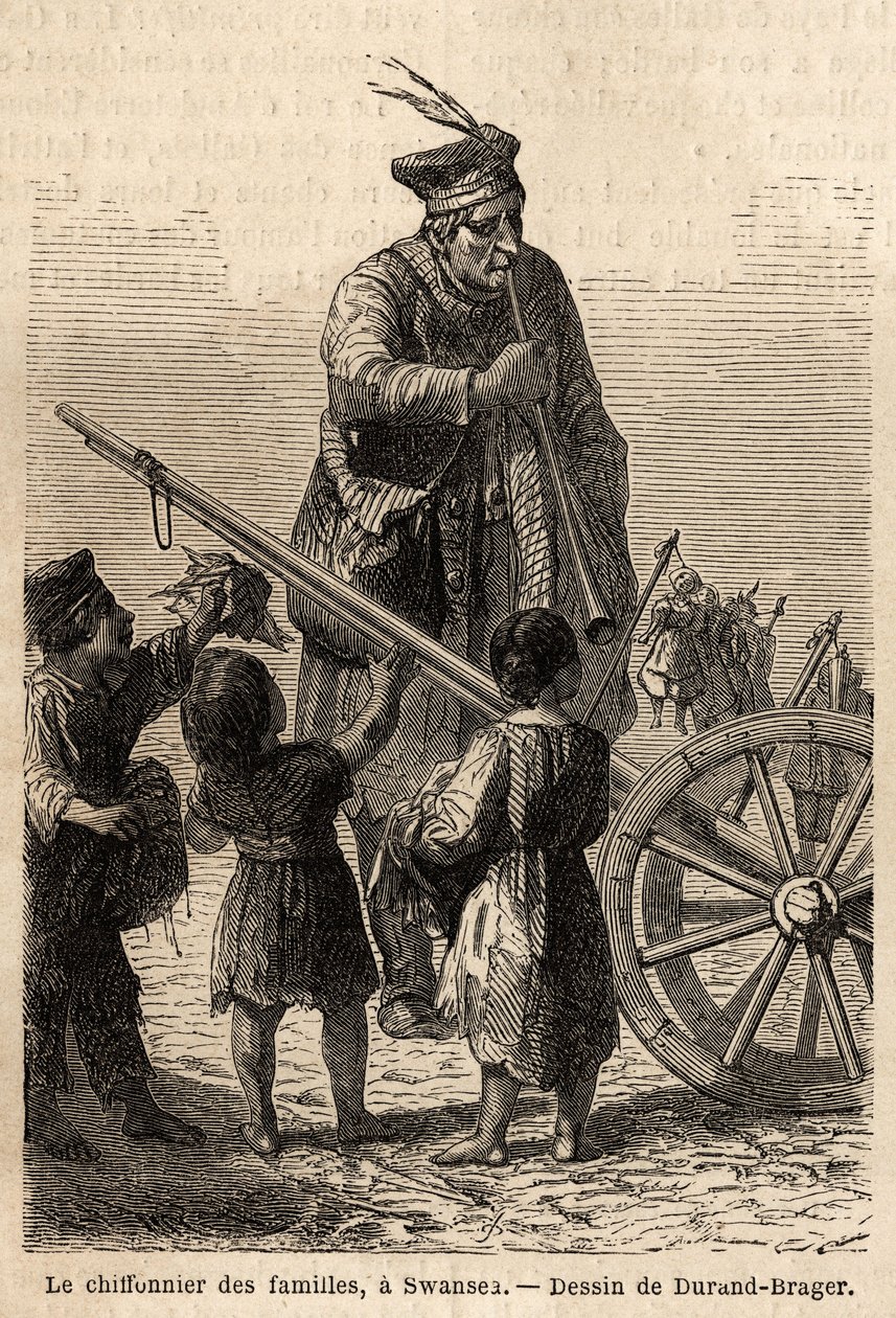 Famille de chiffonniers à Swansea - Unknown artist