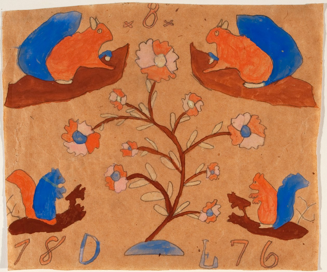 Quatre écureuils - Unknown artist