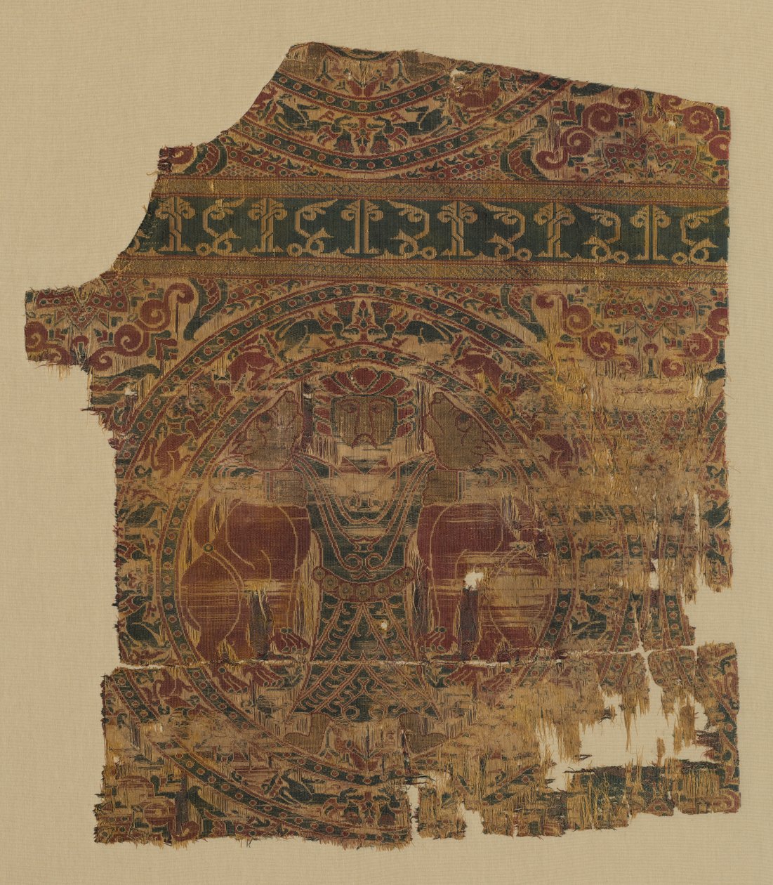 Fragment avec étrangleur de lion d