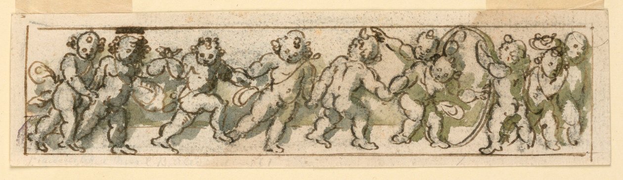 Frise avec enfants jouant - Unknown artist