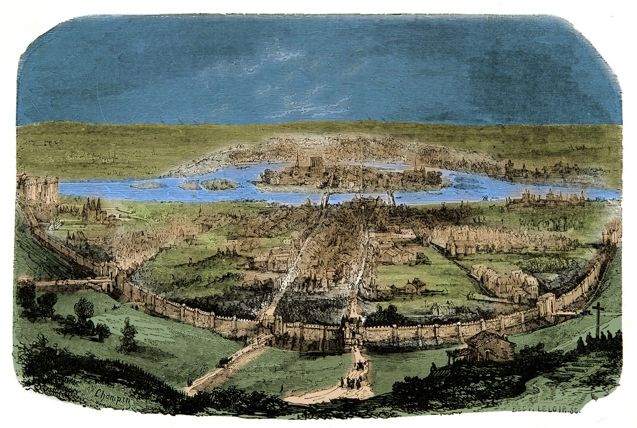 Vue générale de Paris avec l