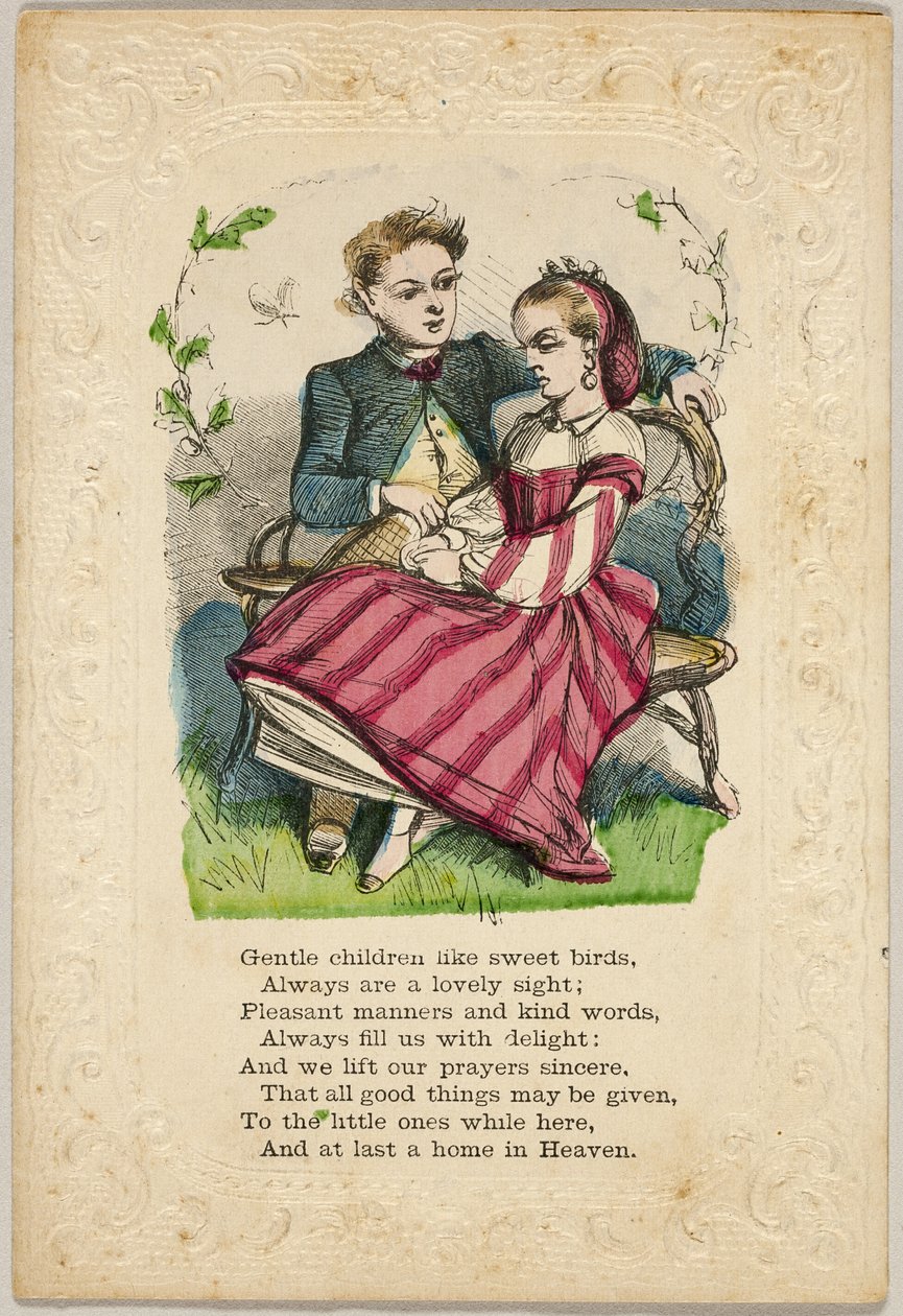 Les enfants doux comme des oiseaux doux (valentin) - Unknown artist