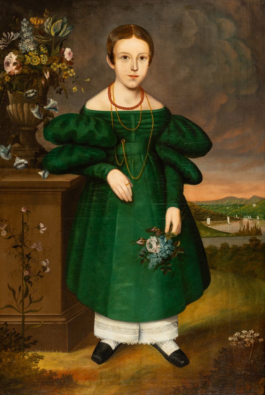 Fille en vert - Unknown artist