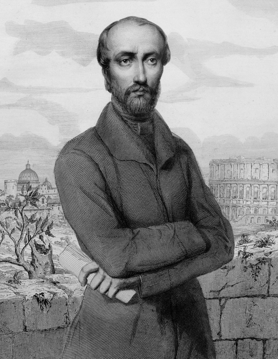 Giuseppe Mazzini, patriote et homme politique italien - 1864 - Portrait de l