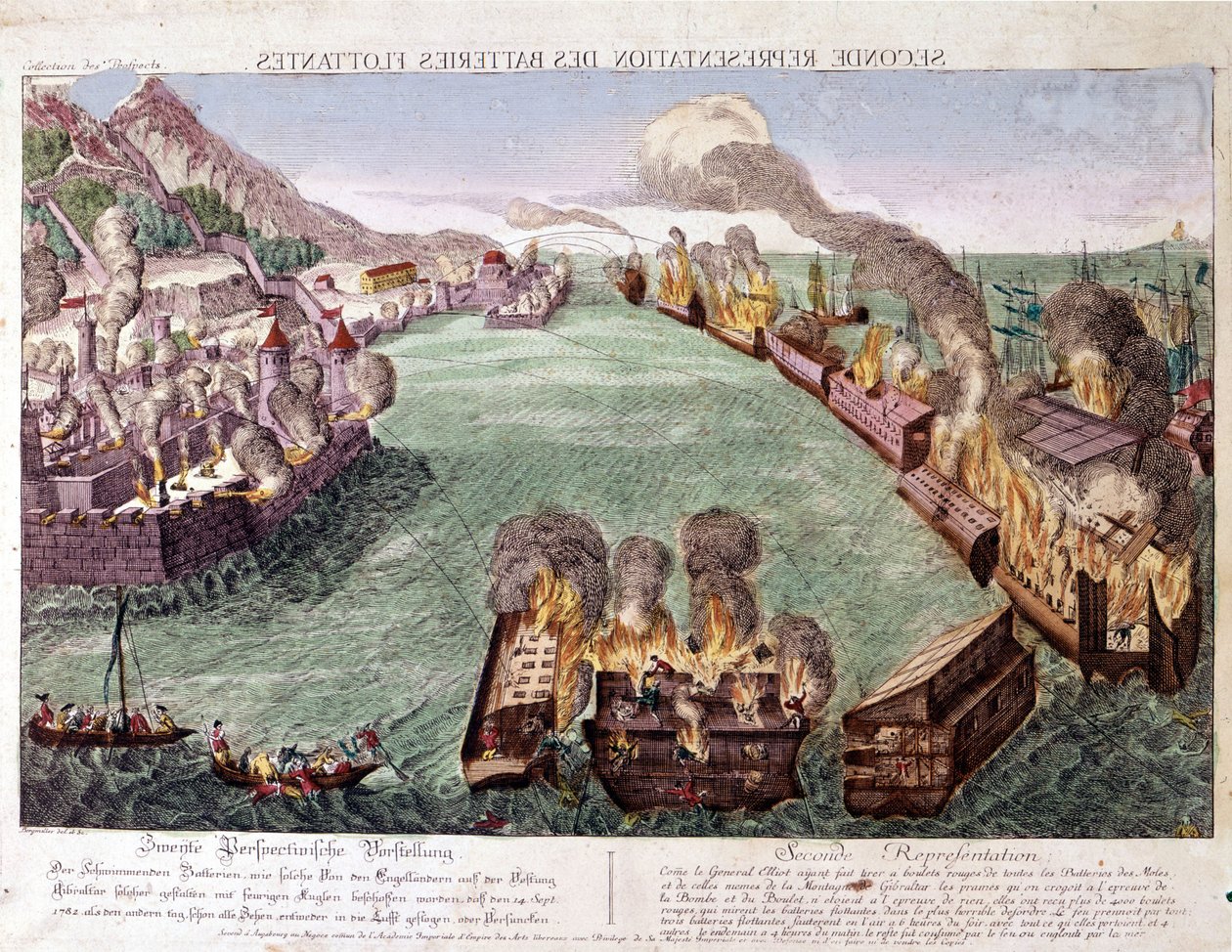 Grand Siège de Gibraltar 1779-1783 (gravure) - Unknown artist