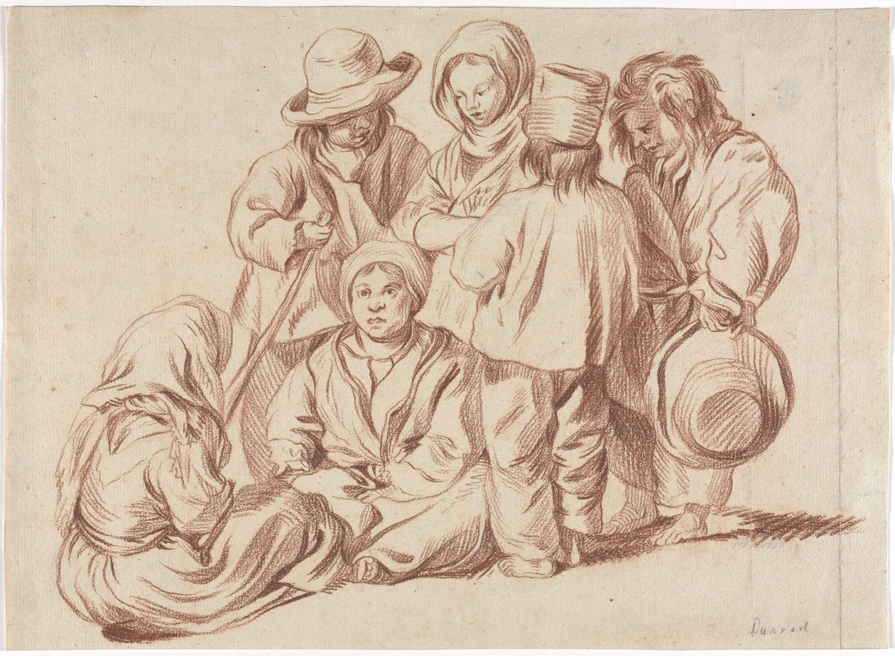 Groupe de six enfants - Unknown artist