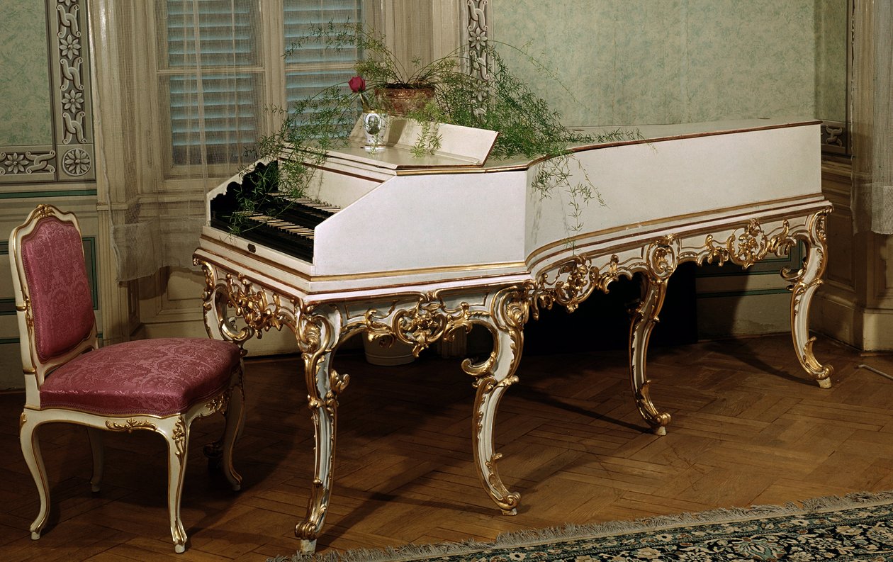 Clavecin du compositeur autrichien Wolfgang Amadeus Mozart (1756-1791) - Unknown artist