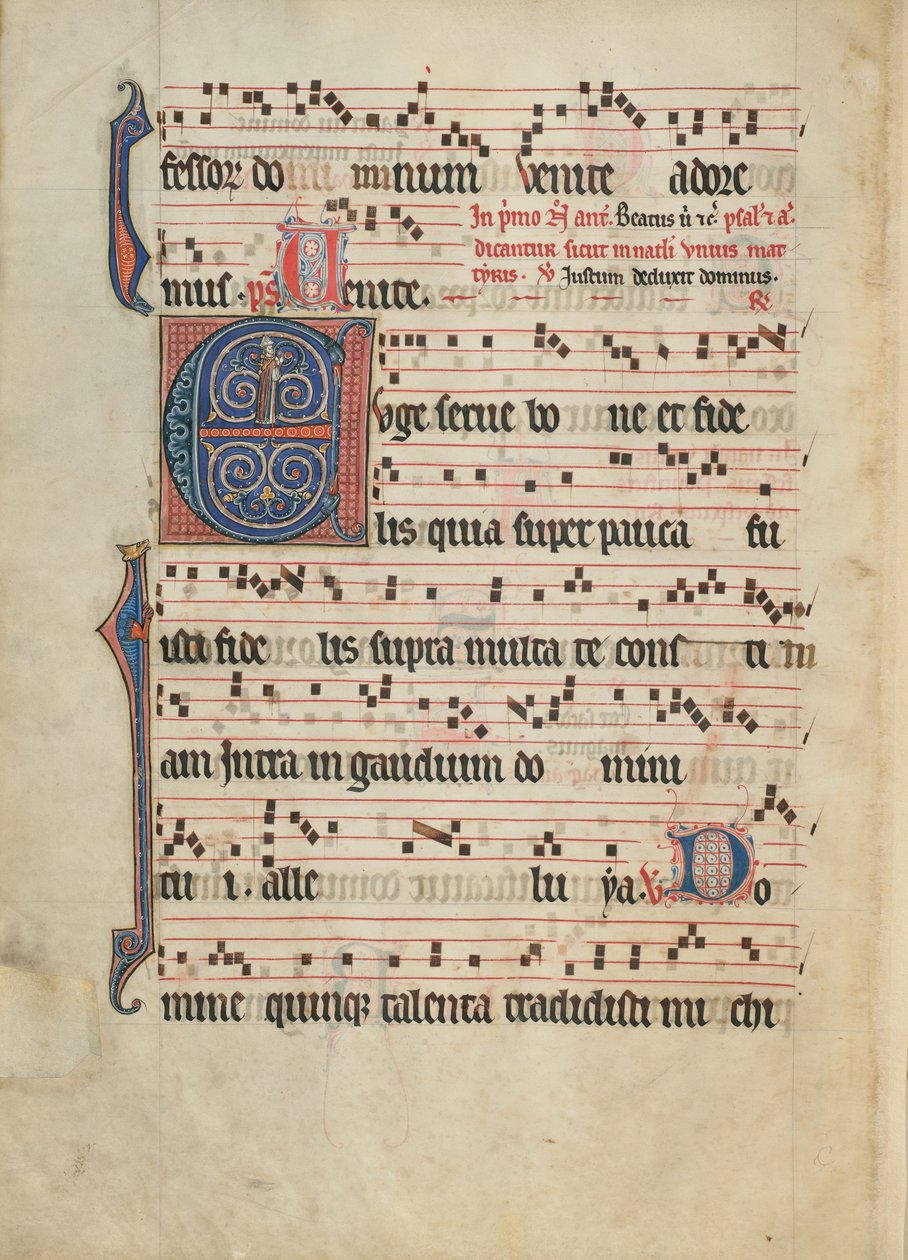 Initiale E : Un évêque - Unknown artist