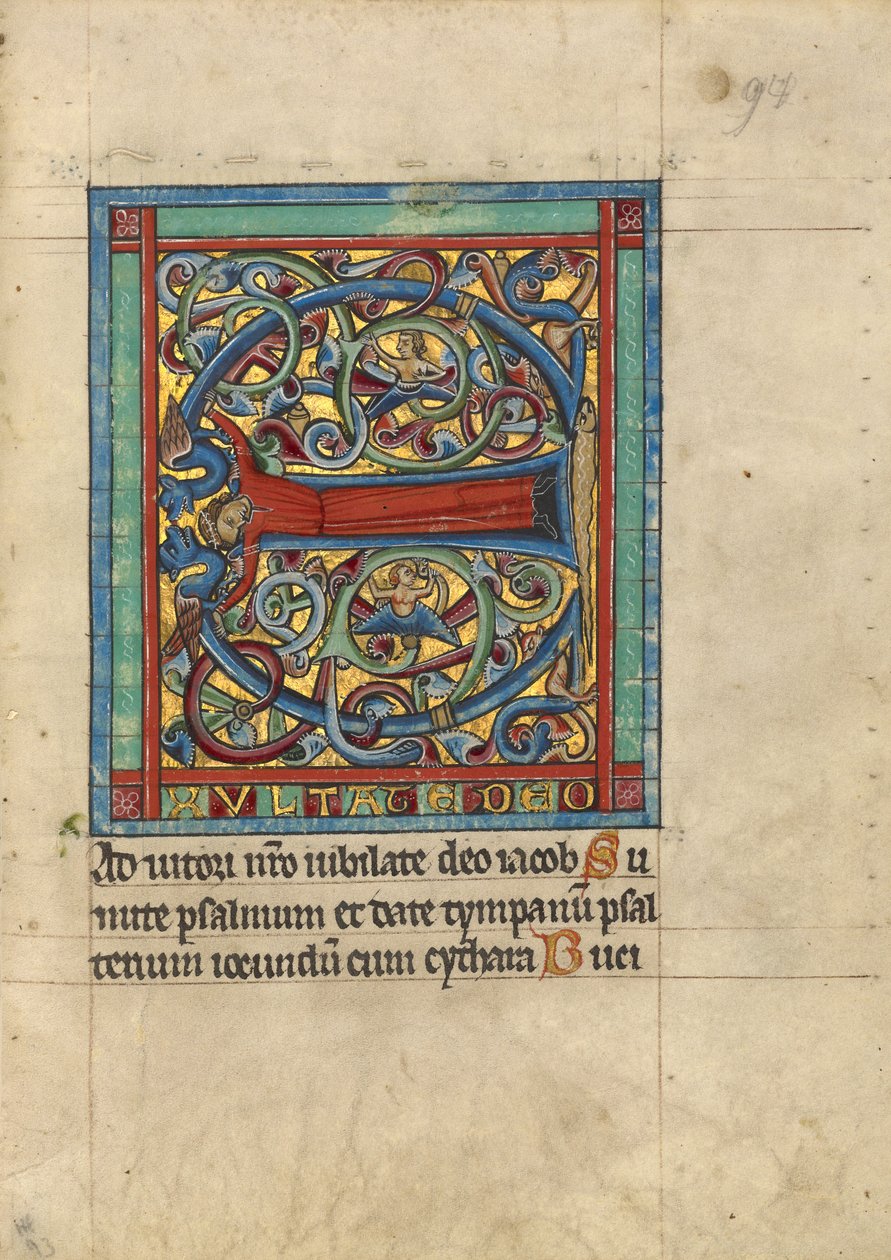 Initiale E : Une figure féminine - Unknown artist