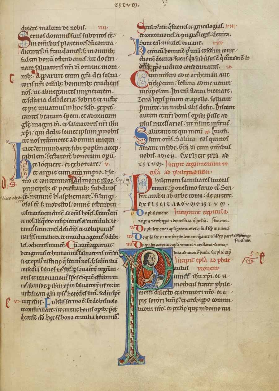 Initial P : Saint Paul - Unknown artist