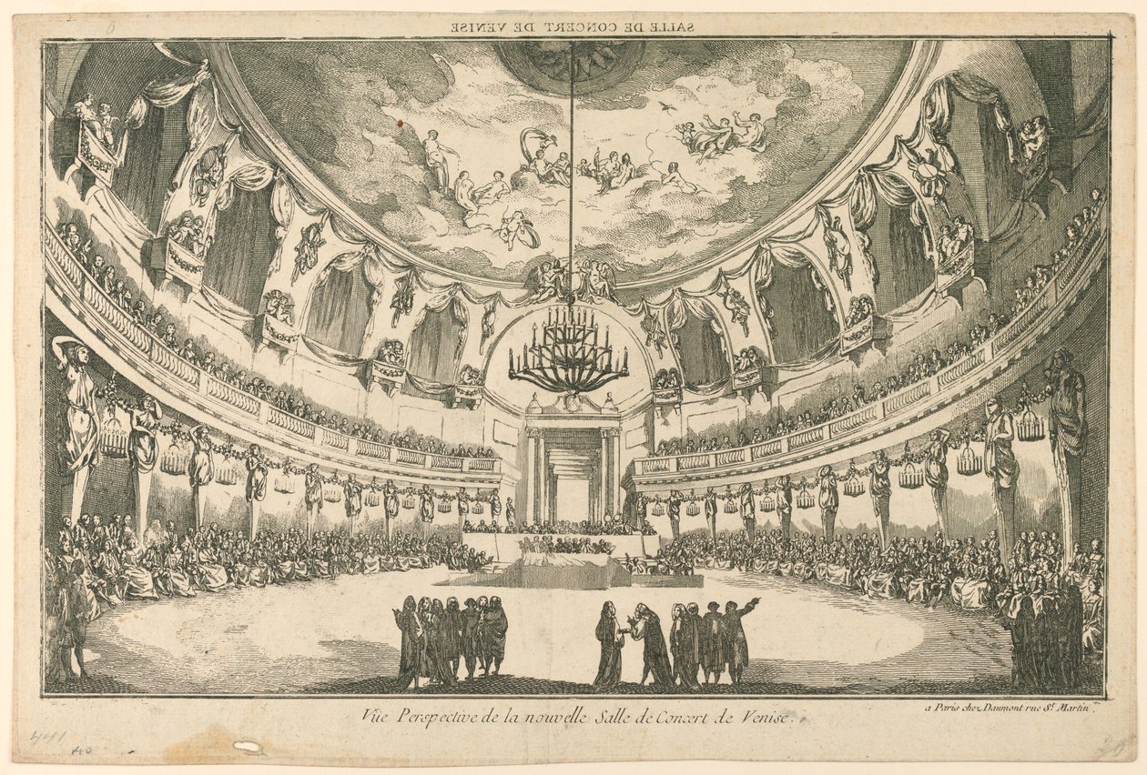 Intérieur de la nouvelle salle de concert, Venise - Unknown artist