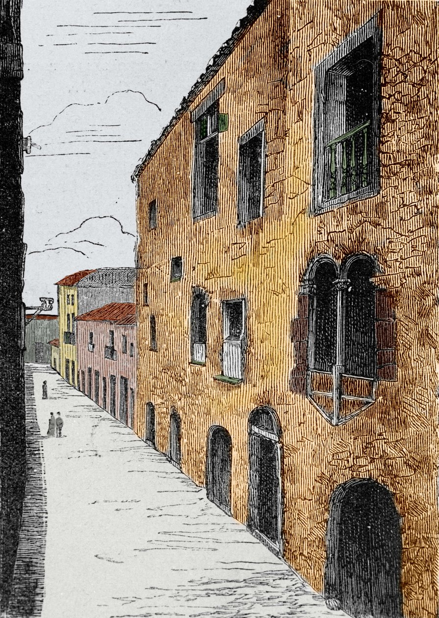Île de Madère (archipel portugais de Madère). La maison de Christophe Colomb (1451-1506) à Funchal. - Unknown artist
