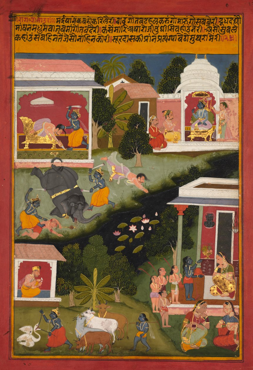 Krishna en destructeur de démons, d