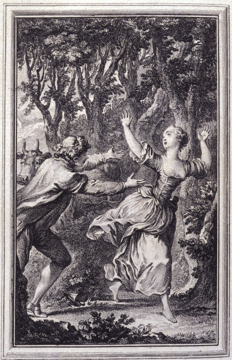 La Clochette - dans « Contes et nouvelles en vers » de Jean de La Fontaine. 1762 - Unknown artist
