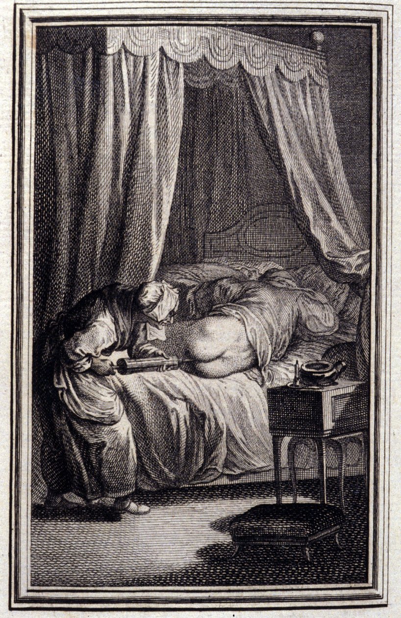 Le remède - dans « Contes et nouvelles en vers » de Jean La Fontaine. 1762 - Unknown artist