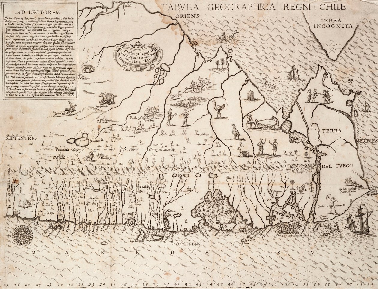 Carte du Chili compilée par les Jésuites - Unknown artist