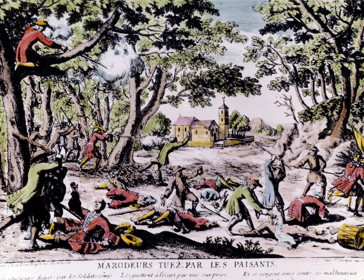 Maraudeurs abattus par des paysans - Unknown artist