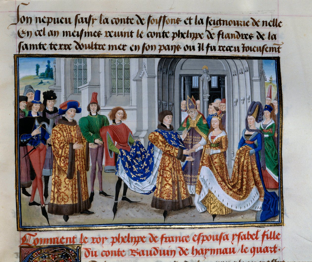 Mariage de Philippe Auguste et Isabelle de Hainaut - Unknown artist
