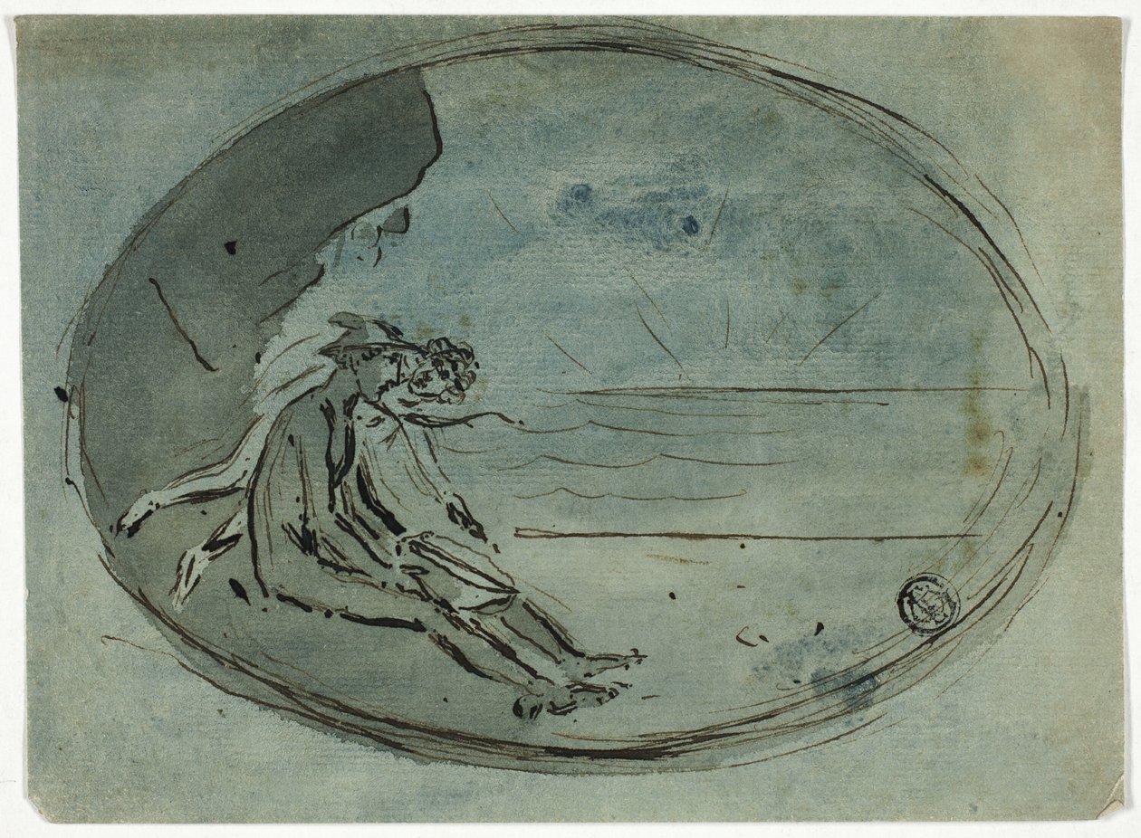 Mercure regardant le coucher de soleil - Unknown artist