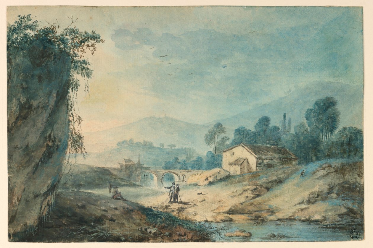 Paysage montagneux - Unknown artist