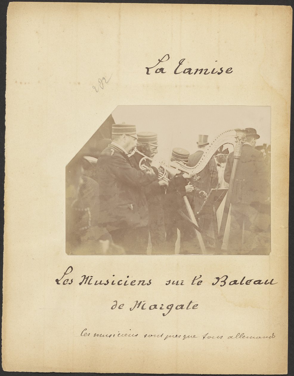[Musiciens sur le bateau de Margate] - Unknown artist