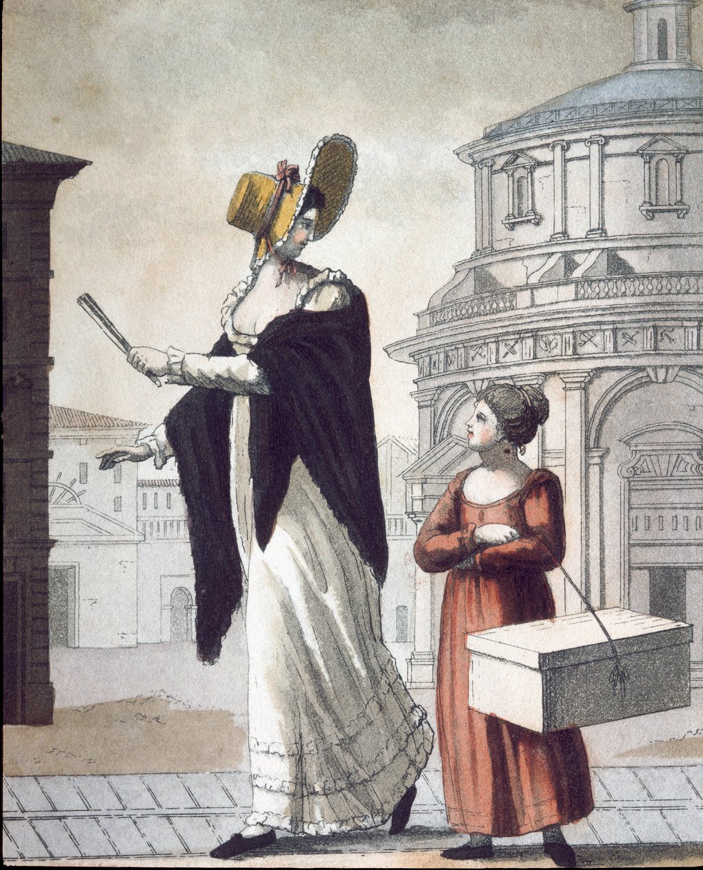 Vieux métier : la modiste et son assistante - Unknown artist