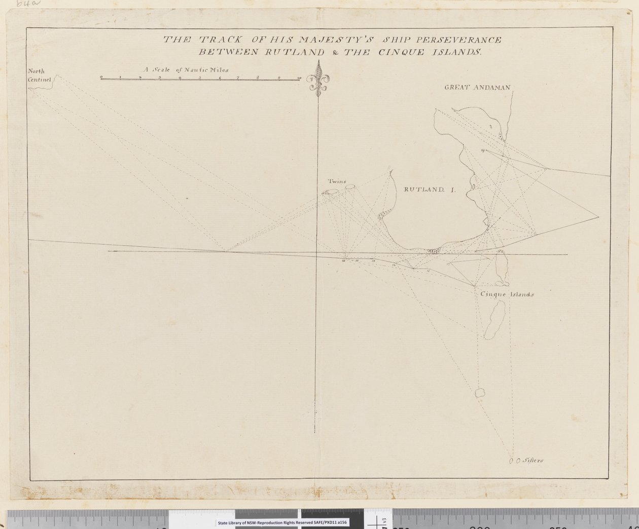 Page 38b La route du navire de Sa Majesté Perseverance entre Rutland et les îles Cinque - Unknown artist